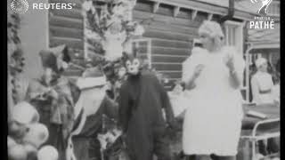 HEALTH  CHRISTMAS Father Christmas visits the Lord Mayor Treloar Hospital 1927 [upl. by Schilling]