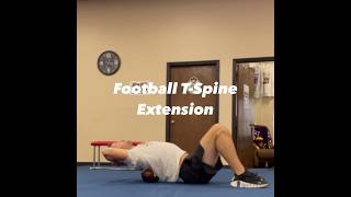 Football TSpine Extension trainlikethepros [upl. by Aekan184]