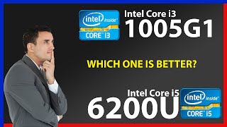 INTEL Core i3 1005G1 vs INTEL Core i5 6200U Technical Comparison [upl. by Lepine]