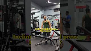 How to do incline dumbbell press Subscribe for more content✌️ shorts trending reels youtube [upl. by Annola]