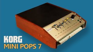 KORG MINI POPS 7 Analog Rhythm Box 1971  HD DEMO  SAMPLE PACK [upl. by Margalo]