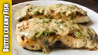 Butter Creamy Fish  White sauce Fish  Creamy Butter sauce Fish  Cooking With Naila  2020 [upl. by Eanil]