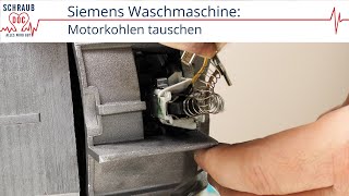 Bosch  Siemens Waschmaschinenmotor  Kohlebürsten ohne Halter wechseln [upl. by Marco]