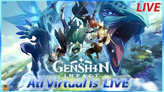 Genshin Impact  Stormterror Dvalin Boss Fight   Ati virtual [upl. by Dnalyaw]