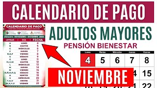 📢Calendario de Pago Pensión para Adultos Mayores📅 Depósito a recibir Día y Letra🚨 [upl. by Akimed]