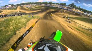 GoPro HD Ryan Villopoto Full Moto 2  Muddy Creek Lucas Oil Pro Motocross Championship 2013 [upl. by Eiramik]