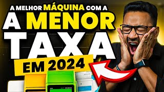 QUAL É A MELHOR MÁQUINA DE CARTÃO COM A MENOR TAXA – ATUALIZADO [upl. by Bright]