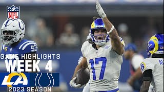 Los Angeles Rams vs Indianapolis Colts  2023 Week 4 Game Highlights [upl. by Turnbull]