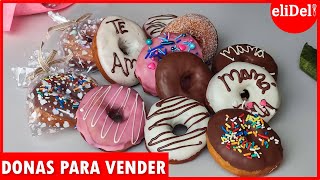 🍩DONAS caseras para NEGOCIO 🤑SIN HORNO ramo de DONAS DIA DE LAS MADRES💐 [upl. by Orsay]