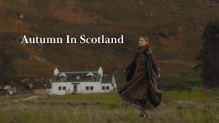 Autumn in the mountains  Slow Travel In Scottish Highlands amp Edinburgh  Cozy October Cabin Living [upl. by Zoldi]