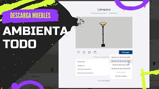 La MEJOR PÁGINA para descargar MUEBLES  Descargar muebles para SketchUp 2021 Misael Matos [upl. by Liss]