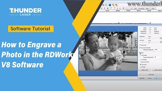 laser cutter software rdworks v8 tutorial 10 How to Engrave a Photo [upl. by Funda]