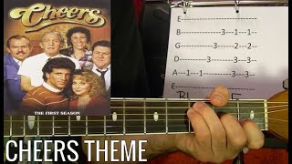 Cheers TV Show Theme  Guitar Lesson [upl. by Freiman]