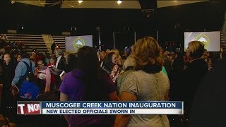 Muscogee Nation inaugurates elected leaders [upl. by Junina]