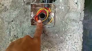 wiring piping and switch box fixing how to careelectricali love god [upl. by Nostrebor854]