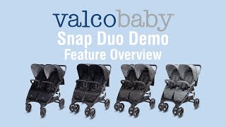 Snap DUO Double Pram Stroller Demo Feature Overview  Valcobaby [upl. by Ztnaj]