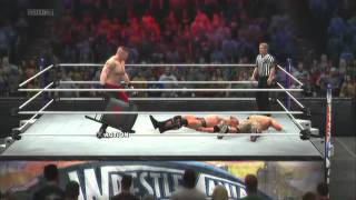 WWE 13 The Rock VS John Cena VS Brock Lesnar WWE Championship match [upl. by Aik]