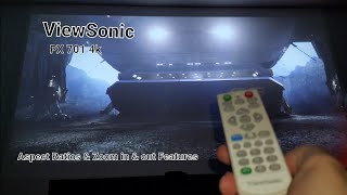 ViewSonic PX 701 4K Aspect Ratio amp Zoom Features [upl. by Paynter850]