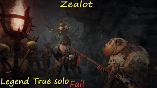 Festering Ground  Zealot  Legend True solo  Fail Axe Falchion  Warhammer Vermintide 2 [upl. by Sybila3]