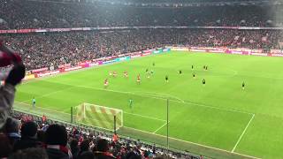 Robert Lewandowski Freekick goal vs Atletico Madrid Fan POV [upl. by Otrevogir]