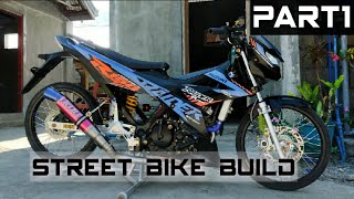 Street bike build Raider150 fi and Raider carb  prepairing for show  YesmanMotoVlog [upl. by Fabrianne]