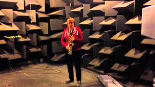 Saxophone in Reverberation Room and Anechoic Chamber [upl. by Otrebide]