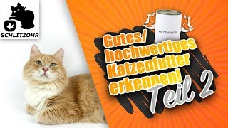 🔥Gutes Katzenfutter  hochwertiges Katzenfutter erkennen Analytische Bestandteile [upl. by Yelhak703]