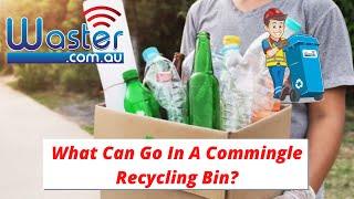 What Can Go In A Commingle Recycling Bin 🥫🍾 Commingled Recycling [upl. by Origra]