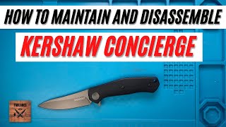 How to Maintain and Disassemble the Kershaw Concierge Pocketknife Fablades Full Review [upl. by Sucram]