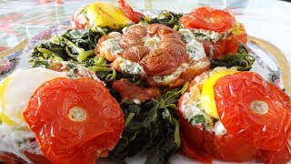 Des tomates farcies aux œufs [upl. by Colbert]