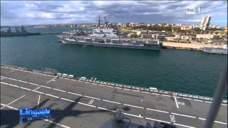 Marina Militare  Linea Blu 17 giugno La Portaerei Cavour e Taranto [upl. by Silvain]