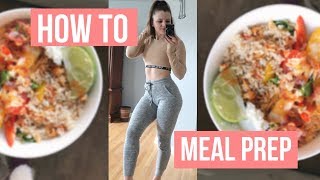 How to meal prep  recipes  tracking in myfitnesspal [upl. by Yoccm39]