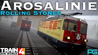 Train Sim World 4  Arosalinie  Rolling Stones Scenario  RhB Ge 44 II 622 [upl. by Ylesara]