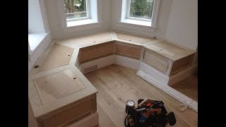 Make A Kitchen Banquette Bench W Storage [upl. by Suilenroc]