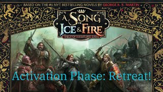 How to Play the ASOIAF miniatures game Retreat [upl. by Notsuj]