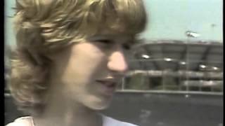 Interview Steffi Graf 1985 US Open [upl. by Ayiak54]