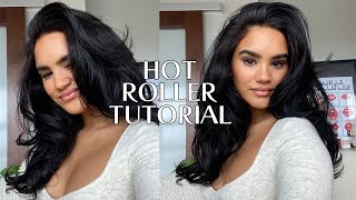 How To Use Hot Rollers Tutorial  Bounciest Hair Ever [upl. by Hosfmann]