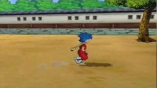 PS2 Goemon Hacks  Sasuke VS Goemon Running Race 冒険時代活劇ゴエモンPAR AR2 [upl. by Brothers792]