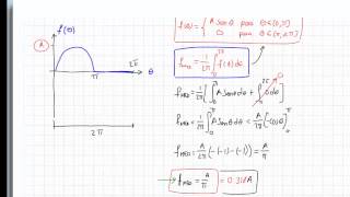 61 Valor Medio y Valor RMS de una señal senoidal [upl. by Adnawaj]