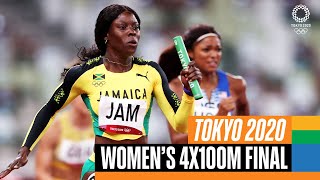 Womens 4x100m Final 🏃‍♀️  Tokyo Replays [upl. by Chaiken677]