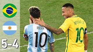 Brazil vs Argentina 54 All Goals amp Extended Highlights [upl. by Eelyr]