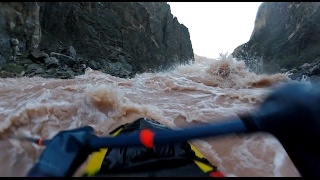 Grand Canyon Packraft Solo Jan 2017 19000CFS [upl. by Sekofski]