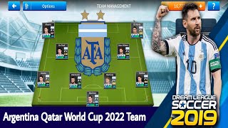 Argentina Qatar World Cup 2022 Team  DLS 19 [upl. by Weissberg]