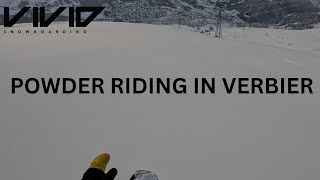 POWDER RIDING IN VERBIER [upl. by Kcirdle]