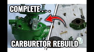 Marvel Schebler Complete Carburetor Rebuild [upl. by Draneb460]