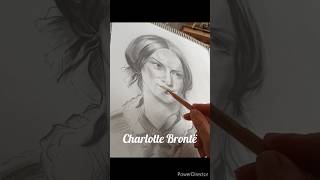 Portraitdrawing of Charlotte Brontë pencil on paper bronte janeeyre poet portraitdrawing [upl. by Pattie]