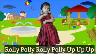 Roly Poly Roly Poly Song  Rolly Polly  Nursery Rhymes for Kids  roly poly roly poly poem [upl. by Engelbert]