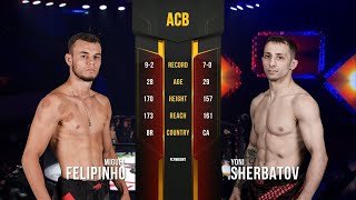 Фелипе Бунес vs Йони Щербатов  Felipe Bunes vs Yoni Sherbatov  ACB 85 [upl. by Ahseat]