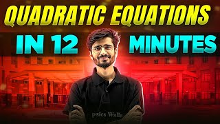 Quadratic Equations Complete Chapter In 12 Minutes  Class 10th Board [upl. by Caritta]