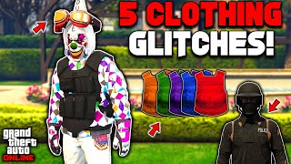 5 Clothing Glitches In GTA 5 Online [upl. by Rohclem]